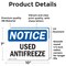 Signmission Used Antifreeze, 10 in W x Rectangle, Vinyl Decal OS-2PACK-NS-D-710-L-18823 - alternate 4